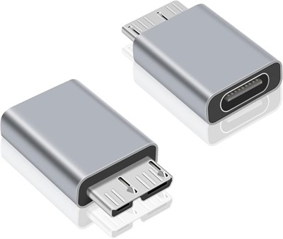 Адаптер ELECDON USB C — Micro B, 2 кабеля-адаптера Type C — Micro B для жесткого диска, внешний портативный SSD-накопитель 1000006644 - фото 526642