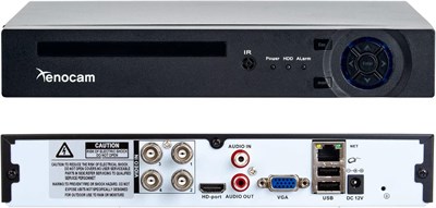 Xenocam 4CH 1080N Гибридный 5-в-1 AHD DVR (1080P NVR + 1080N AHD + 960H Analog + TVI + CVI) Автономный DVR CCTV Система безопасности Видеорегистратор Обнаружение движения Жесткий диск и камеры в комплект не входят 1000006693 - фото 526880