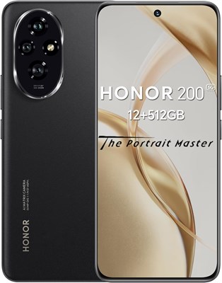 Смартфон HONOR 200 5G | 512 ГБ встроенной памяти + 12 ГБ ОЗУ | 6,7-дюймовый OLED-дисплей с частотой обновления 120 Гц | Тройная камера 50 МП | Snapdragon 7 Gen 3 | Аккумулятор 5200 мА·ч | Быстрая зарядка 100 Вт | Две SIM-карты | Android 14 (черный) 1000006733 - фото 527083
