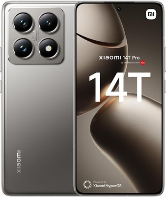 Xiaomi 14T Pro 5G Mobile, Titan Gray (12 ГБ ОЗУ + 512 ГБ) | MediaTek 9300+ | 6,67-дюймовый AMOLED-дисплей с частотой обновления 144 Гц | Тройная камера Leica 50+50+12 Мп, фронтальная камера 32 Мп 1000006736 - фото 527098