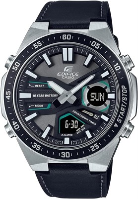 Мужские часы Casio Edifice — EFV-C110D-1A3VDF с чёрным циферблатом 1000006844 - фото 527245