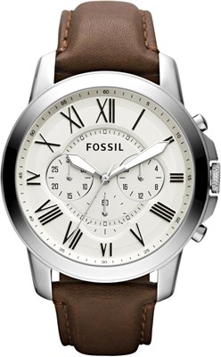 Мужские кварцевые часы Fossil Leather 1000006874 - фото 527371