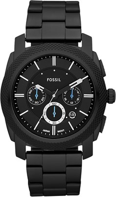 Мужские часы Fossil Machine с ремешком из нержавеющей стали или кожи, с хронографом или аналоговым дисплеем 1000006876 - фото 527381