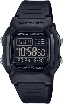 Серия Casio W800HG | Мужские цифровые часы | Водонепроницаемость до 100 метров | Многофункциональный будильник | Секундомер с точностью измерения 100 секунд | Автоматический календарь | Таймер обратного отсчёта | Светодиодная подсветка | Двойное время | А 1000006882 - фото 527403