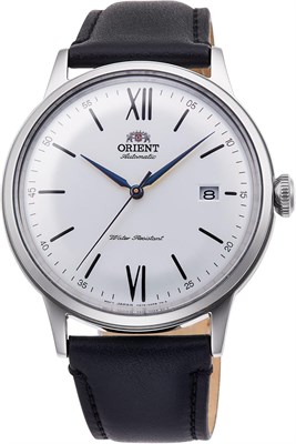 Мужские наручные часы Orient RAAC0022 Bambino с автоматическим механизмом и аналоговым механизмом, корпус 40,5 мм, серебристо-черный 1000006928 - фото 527596