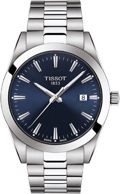 Часы Tissot Men's Gentleman из нержавеющей стали, серые 1000006941 - фото 527646