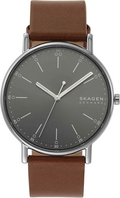 Минималистичные часы Skagen Signatur с тремя стрелками, 40 мм, часы Signatur со стальной сеткой — SKW6577 1000006942 - фото 527651