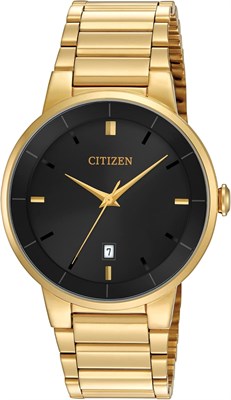 Мужские кварцевые часы Citizen BI5012-53E из нержавеющей стали, золотого цвета 1000006952 - фото 527691