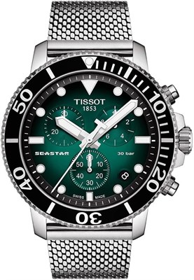 Мужские наручные часы Tissot Chronograph с серебряным ремешком T120.417.11.091.00, T1204171109100 1000007003 - фото 527898