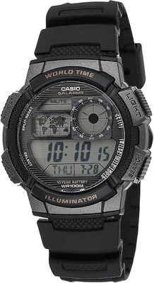Мужские часы Casio — AE-1000W-1AVDF, серый циферблат, чёрный ремешок 1000007027 - фото 527994