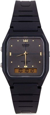 Мужские аналогово-цифровые часы Casio Dual Time AW-48HE-8AVDF из полимерной смолы 1000007073 - фото 528185