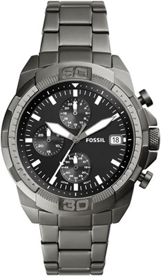 Мужские часы-хронограф Fossil Bronson, дымчатый корпус из нержавеющей стали, FS5852 1000007121 - фото 528401