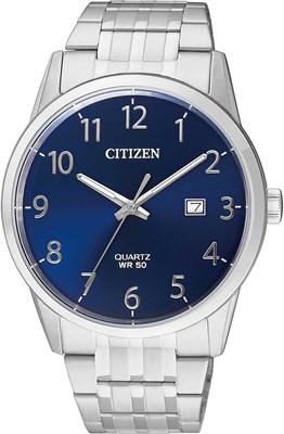 Мужские аналоговые кварцевые часы Citizen с ремешком из нержавеющей стали BI5000-52L, серебристые, один размер, браслет 1000007140 - фото 528482