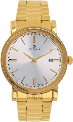 Аналоговые круглые часы Titan Karishma для мужчин 1000007166 - фото 528597