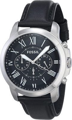 Мужские кварцевые часы Fossil с аналоговым дисплеем и кожаным ремешком — FS4812IE 1000007168 - фото 528607
