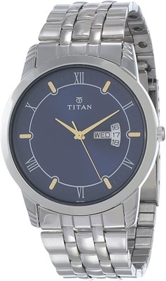 Аналоговые круглые часы Titan Karishma для мужчин 1000007173 - фото 528629