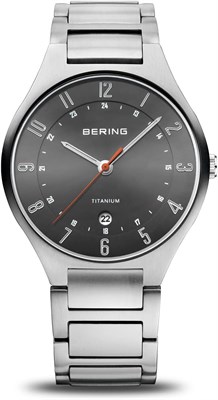 Мужские часы BERING Solar Movement 15239-XXX с титаном и сапфировым стеклом 1000007190 - фото 528700