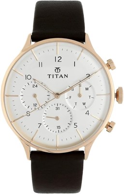 Аналоговые круглые часы Titan Classique для мужчин 1000007261 - фото 529007