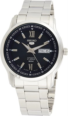 Мужские автоматические часы Seiko с аналоговым дисплеем и ремешком из нержавеющей стали snkp17j1 1000007270 - фото 529049
