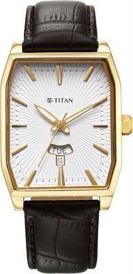 Мужские часы Titan Analog с циферблатом бежевого цвета - 1876YL02 1000007285 - фото 529120