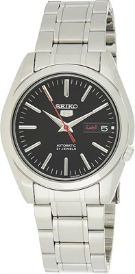 Мужские автоматические часы Seiko с аналоговым дисплеем и ремешком из нержавеющей стали, Snkl45J1, серебристые 1000007302 - фото 529195