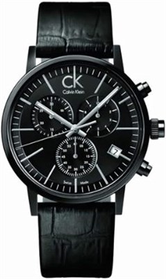 Мужские кварцевые часы Calvin Klein с хронографом и кожаным ремешком K7627401 1000007306 - фото 529213
