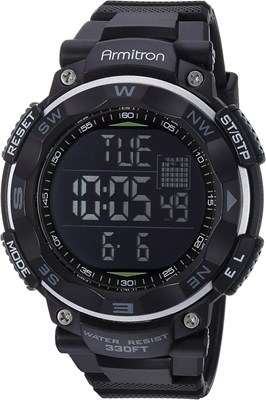 Мужские часы Armitron Sport 40/8254 с цифровым хронографом и ремешком из смолы 1000007309 - фото 529225