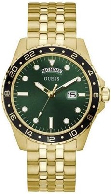 Мужские спортивные часы GUESS US золотисто-зеленого цвета, одна штука 1000007313 - фото 529242