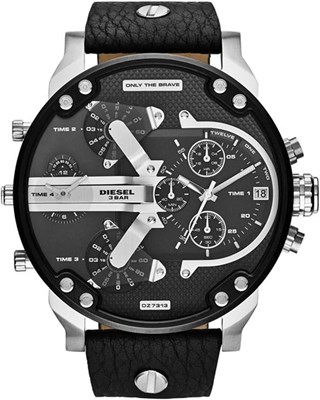 Мужские кварцевые часы Diesel, аналоговые, с кожаным ремешком - DZ7313 1000007316 - фото 529256