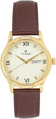 Аналоговые круглые часы Titan Karishma для мужчин 1000007335 - фото 529345