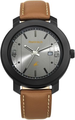 Мужские аналоговые часы Fastrack Bare Basics с серым циферблатом - 3246NL01/NP3246NL01, серые, с ремешком 1000007337 - фото 529355