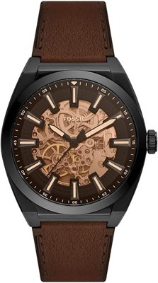 Мужские аналоговые автоматические часы Fossil с кожаным ремешком ME3207 1000007412 - фото 529668