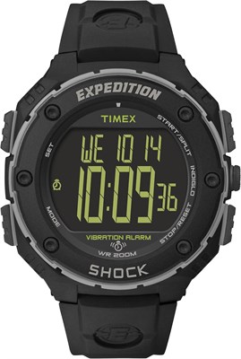 Мужские часы Timex Expedition Shock XL с ремешком из смолы 50 мм 1000007424 - фото 529716