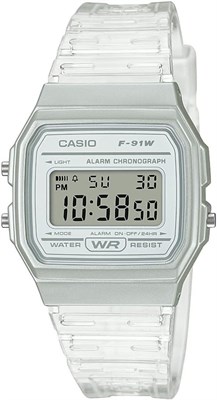 Серия Casio F91W | Цифровые часы | Водонепроницаемость | Светодиодная подсветка | Секундомер с точностью 1/100 с | Отображение обычного времени (часы, минуты, секунды, время после полудня, дата, день недели) | Ежедневный будильник | Лёгкий вес | 7-летняя  1000007462 - фото 529878