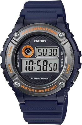 Цифровой дисплей и ремешок для часов Casio W-216H-2B 1000007517 - фото 530104