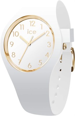 ICE-WATCH — ICE Glam White Gold Numbers — женские наручные часы с силиконовым ремешком 1000007546 - фото 530223