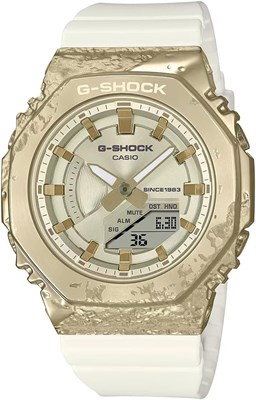 Часы Casio G-Shock — GM-S2140GEM-9ADR, серый циферблат, белый ремешок 1000007553 - фото 530248