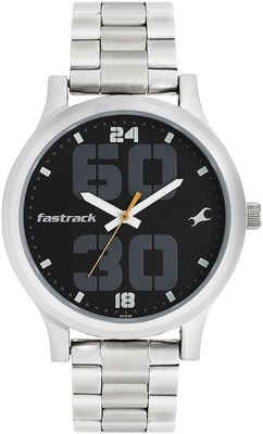 Аналоговые часы Fastrack с черным циферблатом для мужчин - NR38051SM07 1000007572 - фото 530338