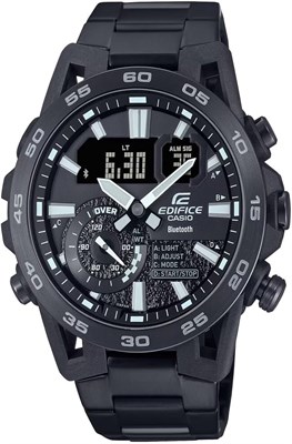 Мужские часы Casio Edifice - ECB-40BK-1ADF с чёрным циферблатом 1000007607 - фото 530479