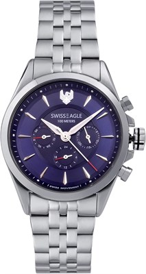 Мужские часы Swiss Eagle с хронографом (модель SE-9164) 1000007644 - фото 530642