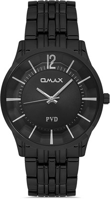 Оригинальные мужские часы Omax с черным ремешком из нержавеющей стали, 41 мм, круглые аналоговые наручные часы для мужчин, 100% водонепроницаемые, для деловой повседневной одежды, подарки, сделано в Японии, гарантия 1 год 1000007674 - фото 530748