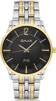 Оригинальные мужские часы Omax с серебристым ремешком из нержавеющей стали, черным, 41 мм, круглые аналоговые наручные часы для мужчин, 100% водонепроницаемые, для деловой повседневной одежды, сделано в Японии, гарантия 1 год 1000007677 - фото 530757
