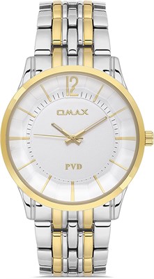 Оригинальные мужские часы Omax с серебристым ремешком из нержавеющей стали, белые, 41 мм, круглые аналоговые наручные часы для мужчин, 100% водонепроницаемые, для деловой повседневной одежды, сделано в Японии, гарантия 1 год 1000007683 - фото 530775