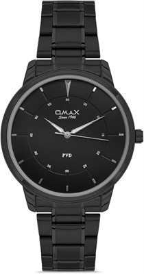 Оригинальные мужские часы Omax с черным ремешком из нержавеющей стали, 41 мм, кварцевые аналоговые наручные часы круглой формы, 100% водонепроницаемые, для деловой повседневной одежды, подарки, сделано в Японии, гарантия 1 год 1000007699 - фото 530829