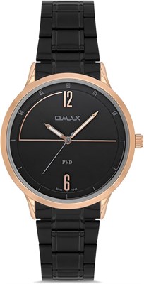Оригинальные мужские часы Omax с черным ремешком из нержавеющей стали, 41 мм, розовое золото, круглые кварцевые аналоговые наручные часы, мужские, 100% водонепроницаемые, для бизнеса и повседневной носки, подарки, сделано в Японии, гарантия 1 год 1000007709 - фото 530861