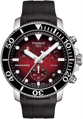 Мужские наручные часы Tissot Chronograph с черным ремешком - T120.417.17.421.00 1000007751 - фото 531004