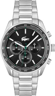 Мужские кварцевые часы Lacoste Chronograph из коллекции Boston с браслетом из нержавеющей стали — 2011347 1000007771 - фото 531082