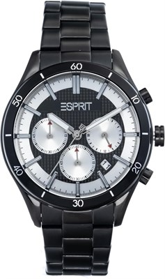 Мужские наручные часы Esprit Logan Round Analogue, диаметр корпуса 42 мм, цвет чёрный/чёрный 1000007832 - фото 531348