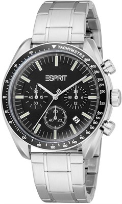 Модные мужские часы Esprit Porter, корпус 42 мм, чёрный/серебристый 1000007851 - фото 531432