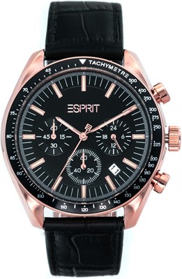 Модные мужские часы Esprit Porter, корпус 42 мм, золото/черный 1000007864 - фото 531479